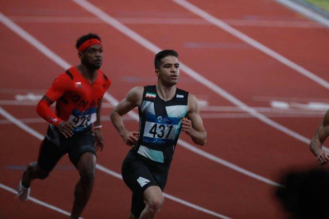 تفتیان در دوی 100 متر ششم شد