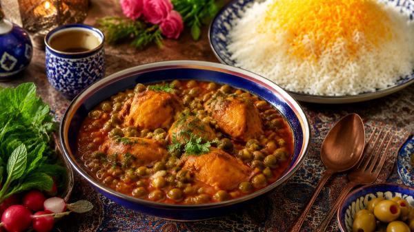 طرز تهیه خورشت نخود فرنگی با مرغ؛ ساده، سریع و خوش طعم