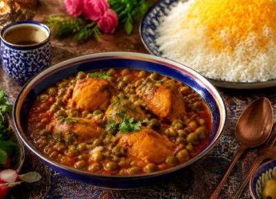 طرز تهیه خورشت نخود فرنگی با مرغ؛ ساده، سریع و خوش طعم
